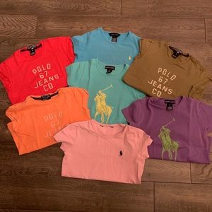 Lot of  Ralph Lauren/Polo Sport T Shirts